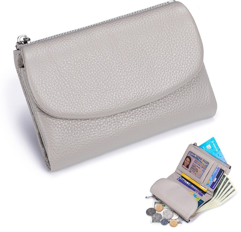 Last Day 49% OFF Pebble Leather Wallet Buy 2 Get Free Shipping Today