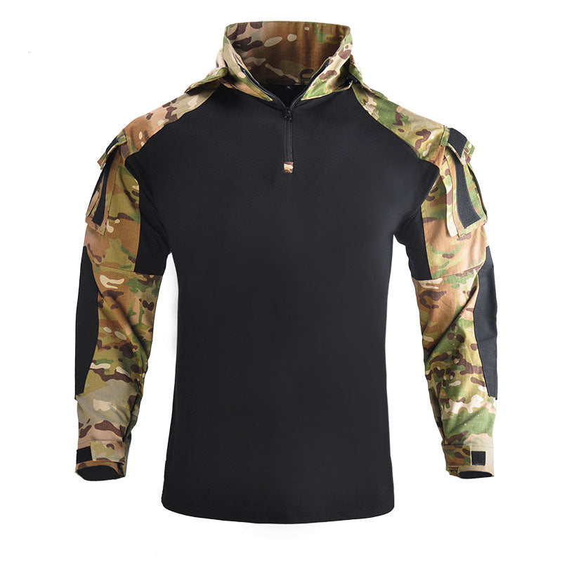 Nexenri Outdoor Cool Hooded Long Sleeve Men's T-shirt
