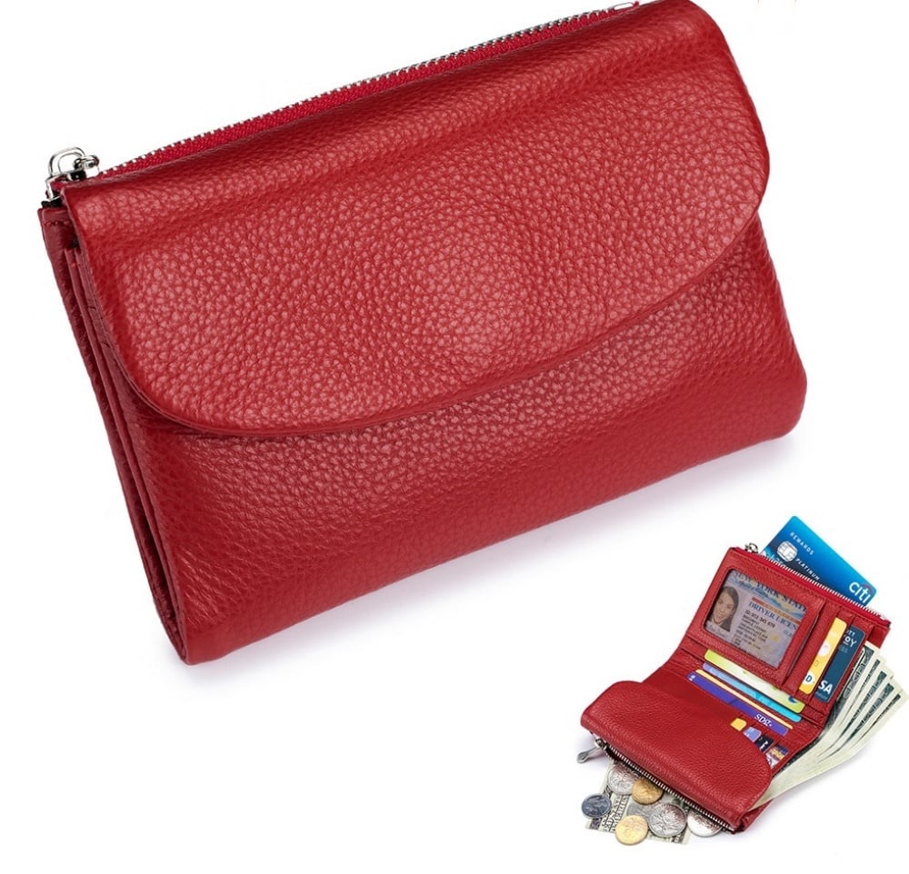 Last Day 49% OFF Pebble Leather Wallet Buy 2 Get Free Shipping Today