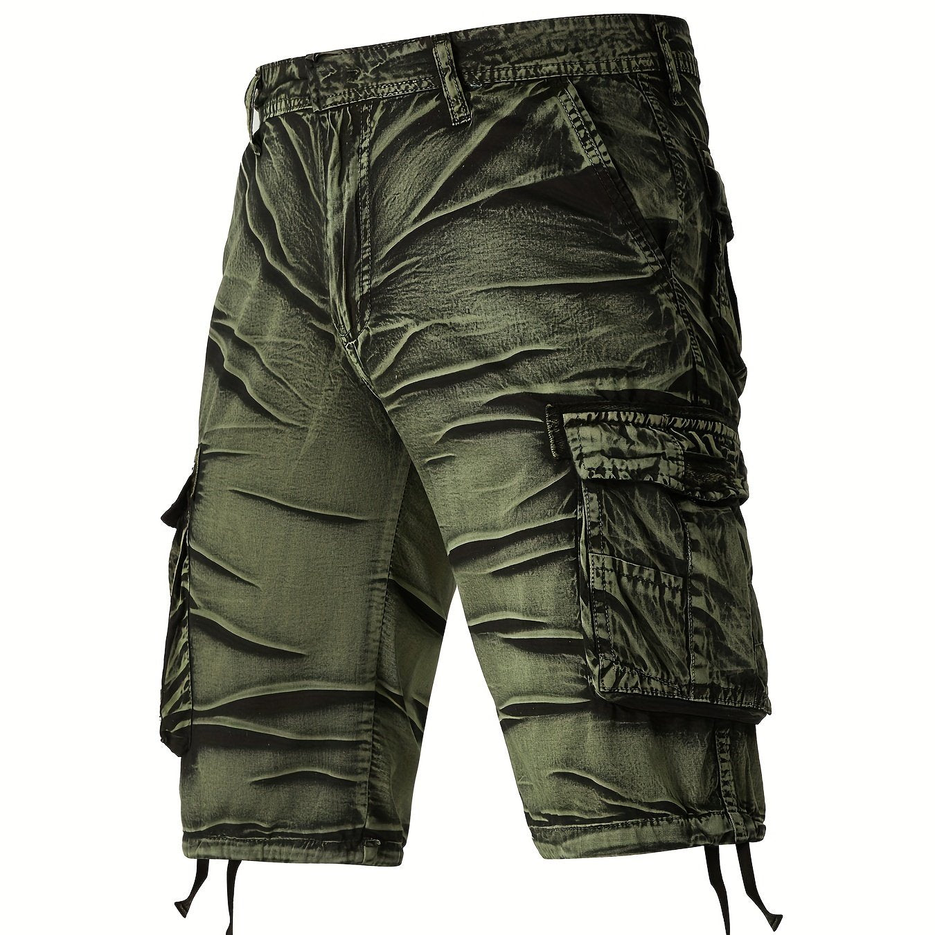 Nexenri Camo Pattern Cotton Cargo Shorts