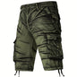 Nexenri Camo Pattern Cotton Cargo Shorts