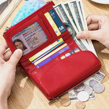Last Day 49% OFF Pebble Leather Wallet Buy 2 Get Free Shipping Today