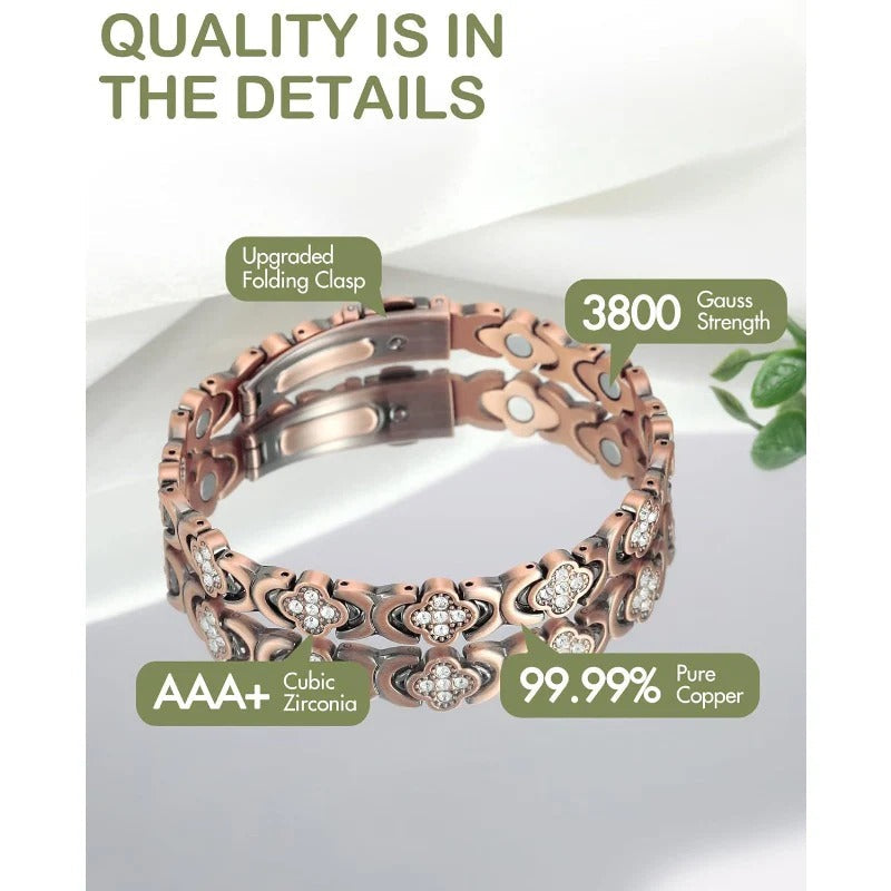 ✨Last Day 49% OFF✨AureParis Magnetic Bracelet - Natural Relief, Timeless Elegance
