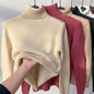Women Turtleneck Sweater Autumn Winter Elegant Thick Warm Long