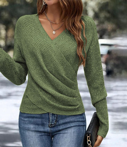Aure Paris Plain V-Neck Sweater