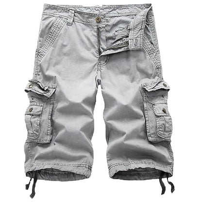 Nexenri Mens Cargo Shorts Multi Pockets Twill Cargo Shorts