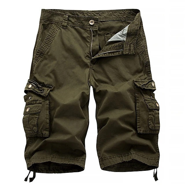 Nexenri Mens Cargo Shorts Multi Pockets Twill Cargo Shorts