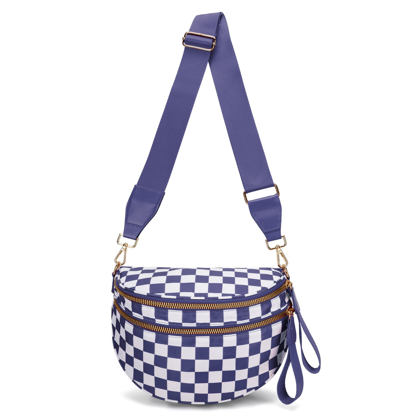 ✨Last Day 49% OFF✨Checkered Leather Bum & Crossbody Bag – RFID Protected-Buy 2 Get Free Shipping Today