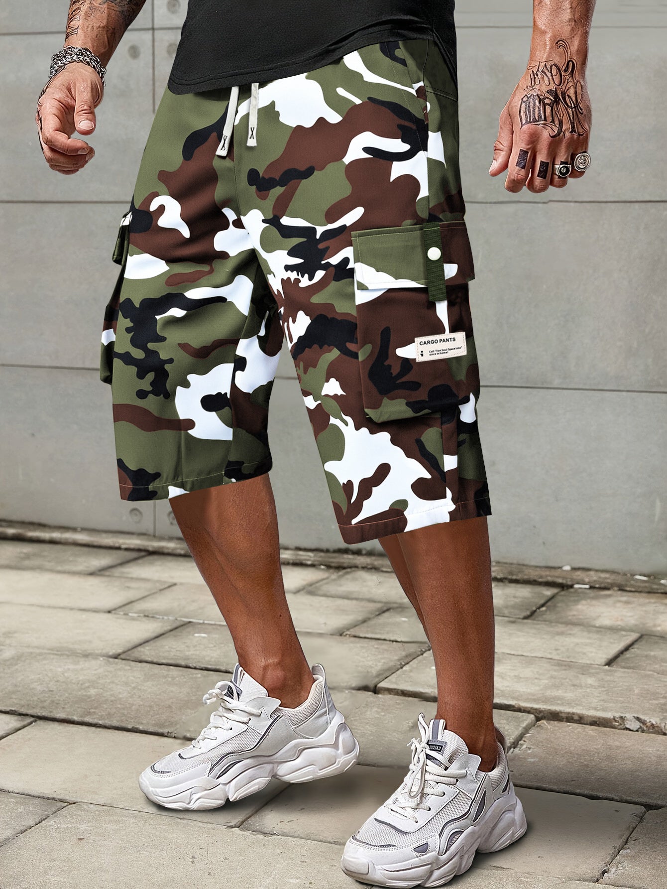 LAST DAY SALE 50% OFF Men's Casual Drawstring Capri Cargo Pants