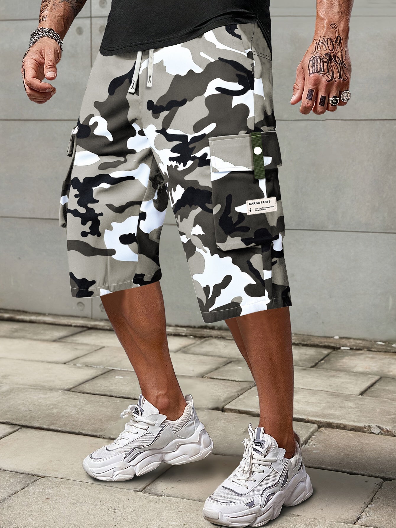 LAST DAY SALE 50% OFF Men's Casual Drawstring Capri Cargo Pants