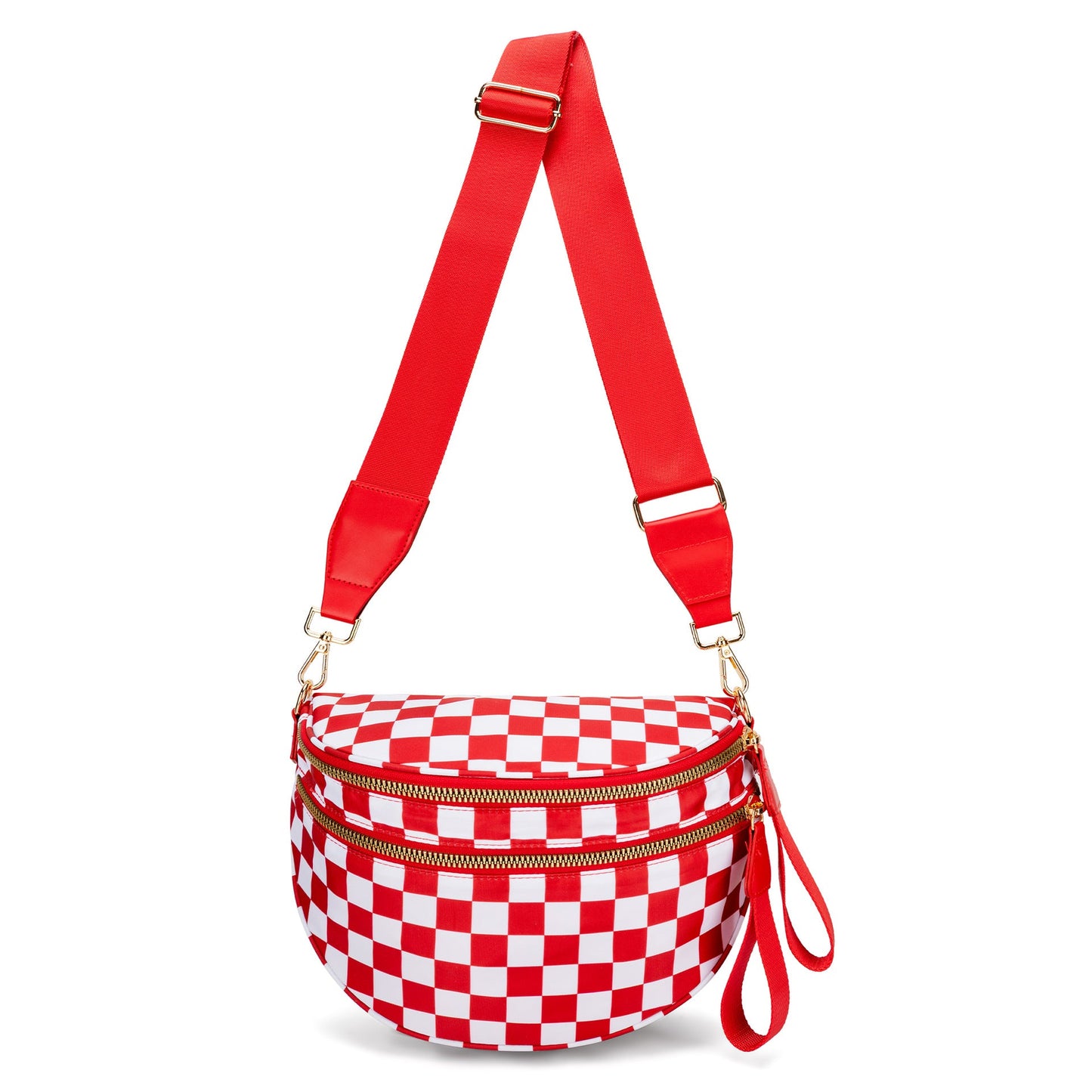 ✨Last Day 49% OFF✨Checkered Leather Bum & Crossbody Bag – RFID Protected-Buy 2 Get Free Shipping Today
