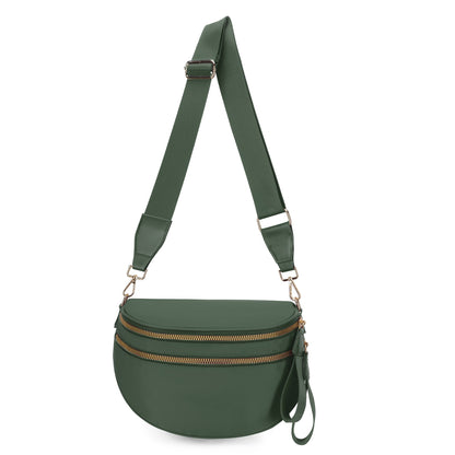 ✨Last Day 49% OFF✨Checkered Leather Bum & Crossbody Bag – RFID Protected-Buy 2 Get Free Shipping Today