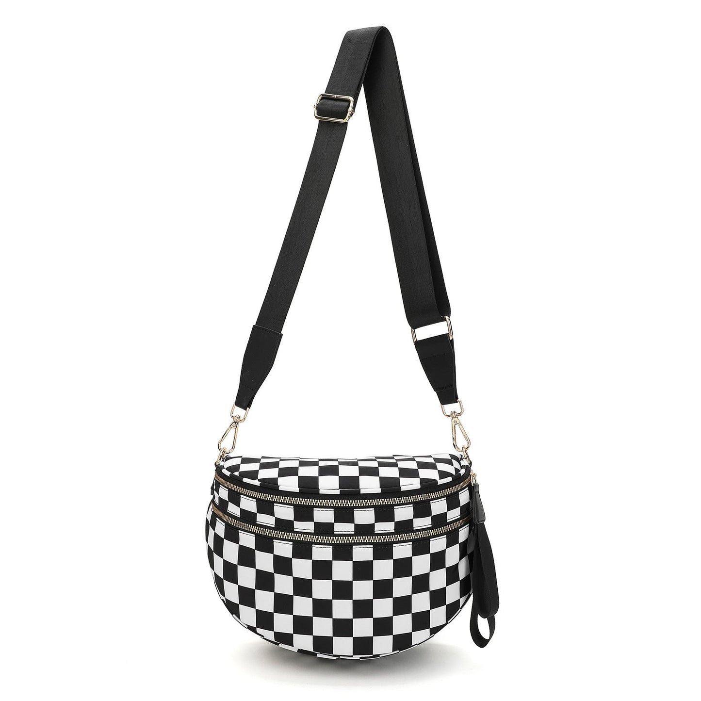 ✨Last Day 49% OFF✨Checkered Leather Bum & Crossbody Bag – RFID Protected-Buy 2 Get Free Shipping Today