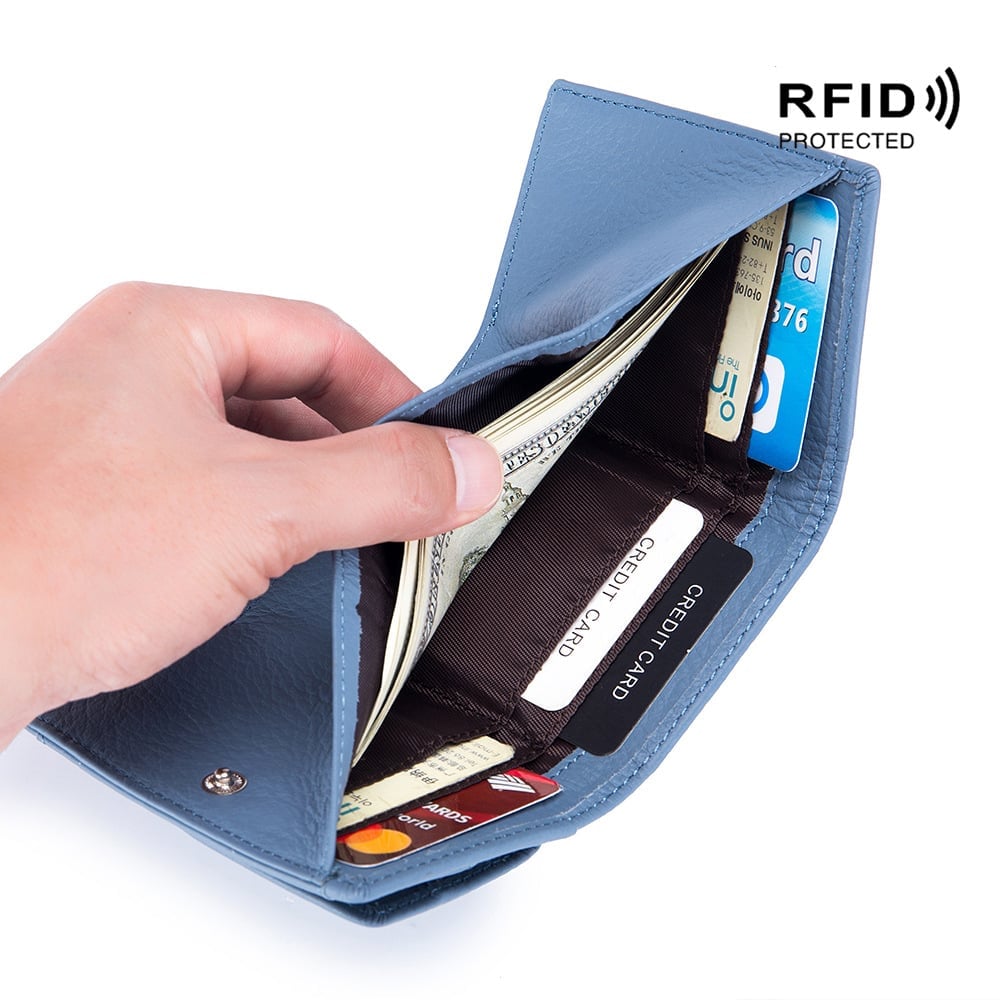 ✨Last Day 49% OFF✨New Genuine Leather RFID Blocking Card Holder Organizer Pocket Mini Wallet Buy 2 Get Free Shipping Today