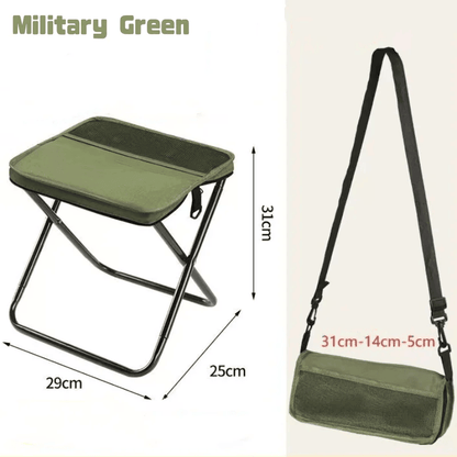 Portable foldable backpack stool lightweight compact camping chair