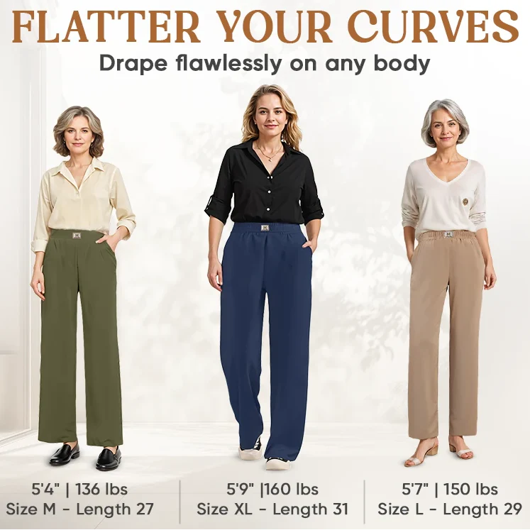 Last Day 49% OFF Perfect Drape High Rise Pull-On Stretch Pants Buy 2 Get Free Shipping Today
