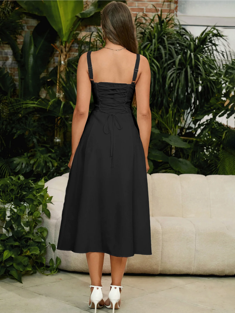 ✨Last Day 49% OFF✨Ruched Bust Split Thigh Cami Dress-Buy 2 Get Free Shipping Today
