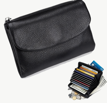 Last Day 49% OFF Pebble Leather Wallet Buy 2 Get Free Shipping Today
