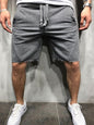 Nexenri Loose Plain Elastic Waist Shorts