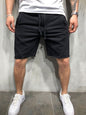 Nexenri Loose Plain Elastic Waist Shorts
