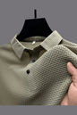Men's Lightweight Breathable Waffle Knit Polo