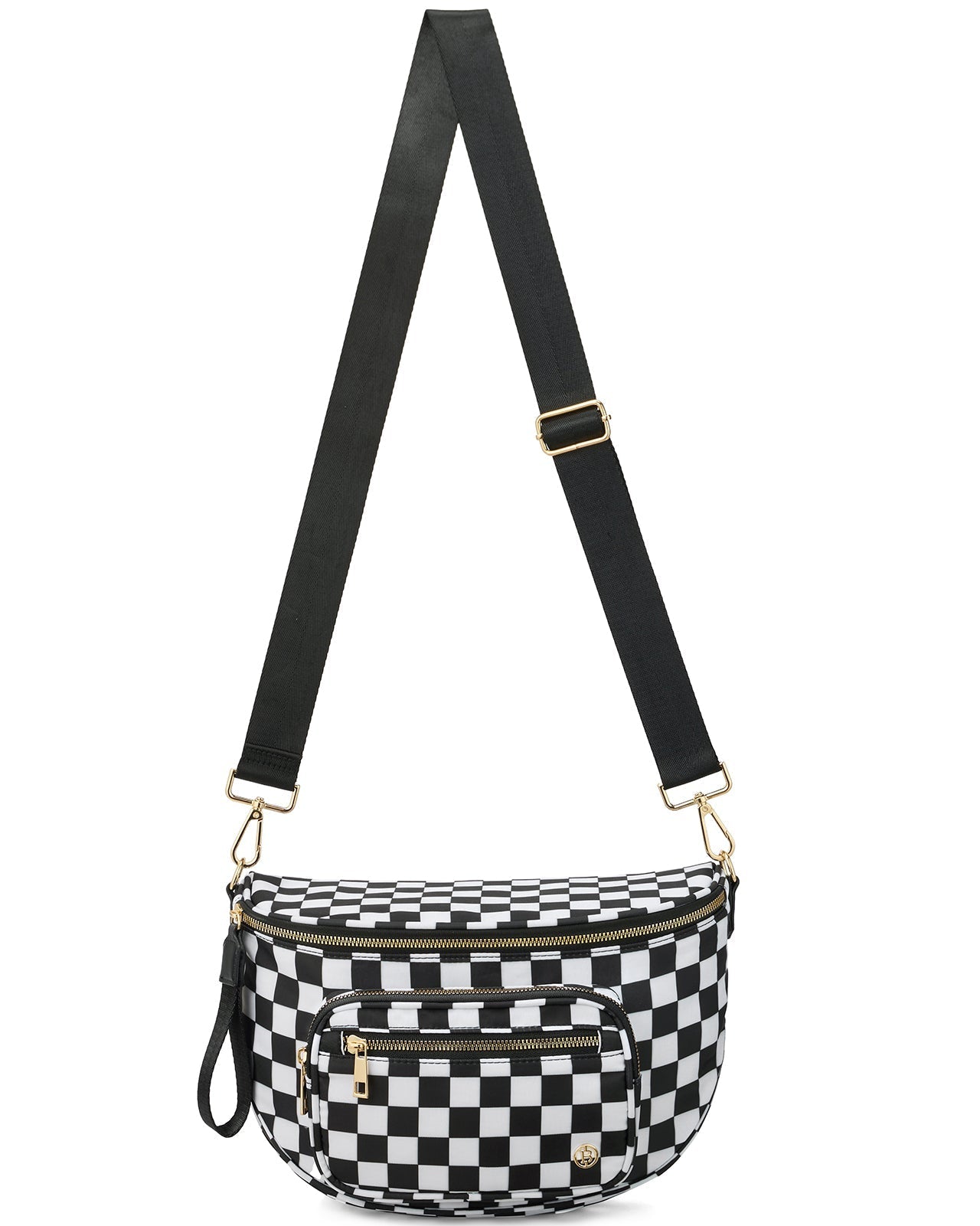 ✨Last Day 49% OFF✨Checkered Leather Bum & Crossbody Bag – RFID Protected-Buy 2 Get Free Shipping Today