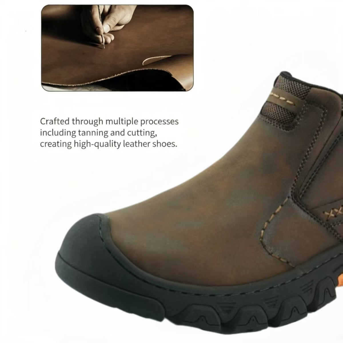 ⏰Last Day! 45% OFF🔥Men’s Genuine Leather Slip-On Outdoor Walking Shoes