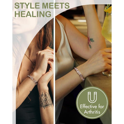✨Last Day 49% OFF✨AureParis Magnetic Bracelet - Natural Relief, Timeless Elegance