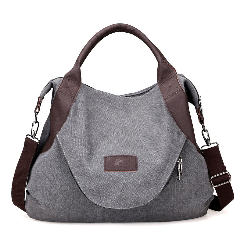 Large Casual Canvas Tote Shoulder Bag