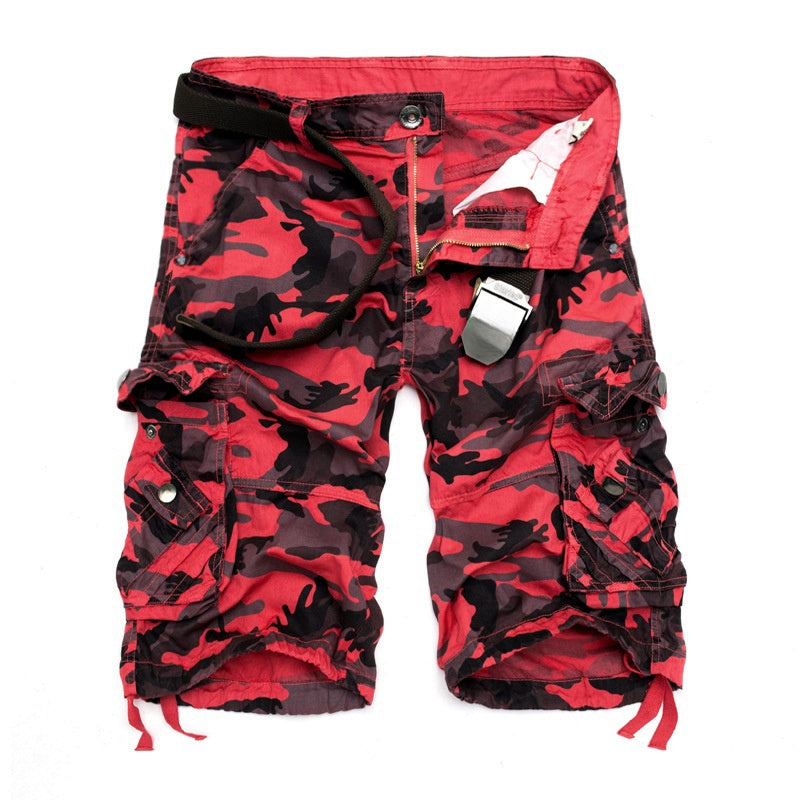 Nexenri Men's outdoor camouflage cargo shorts