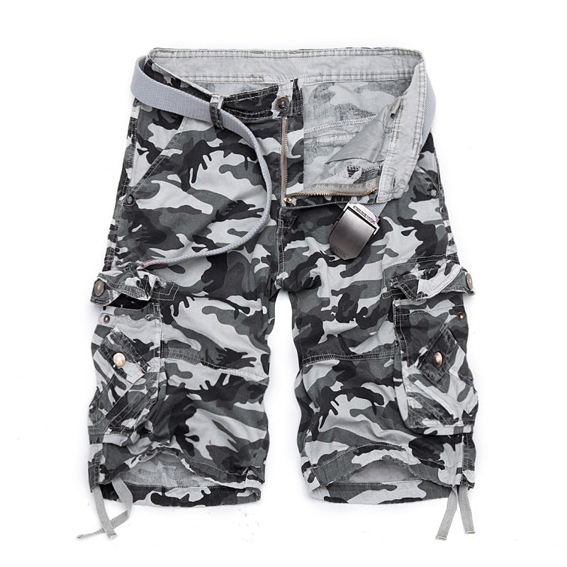 Nexenri Men's outdoor camouflage cargo shorts