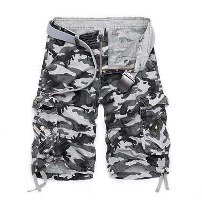 Nexenri Men's outdoor camouflage cargo shorts