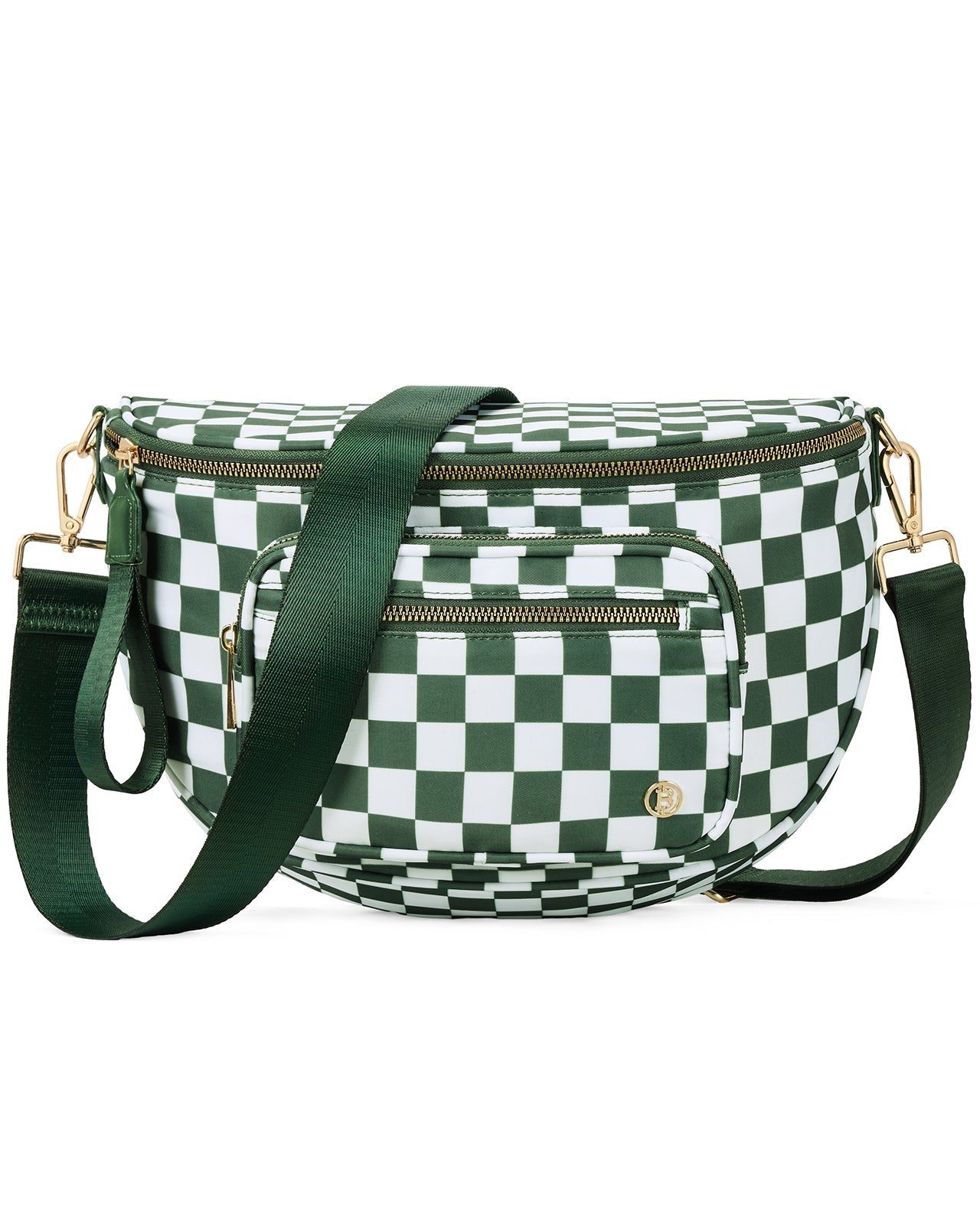 ✨Last Day 49% OFF✨Checkered Leather Bum & Crossbody Bag – RFID Protected-Buy 2 Get Free Shipping Today