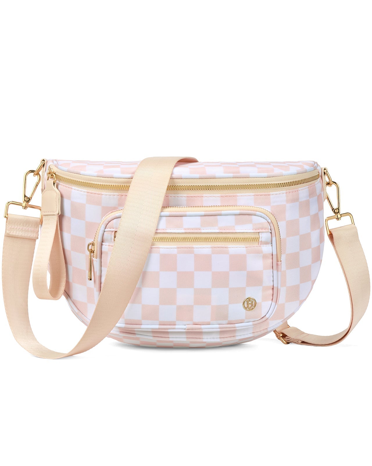 ✨Last Day 49% OFF✨Checkered Leather Bum & Crossbody Bag – RFID Protected-Buy 2 Get Free Shipping Today