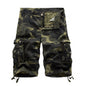 Women's Vintage Camo Multi-Pocket Cargo Shorts