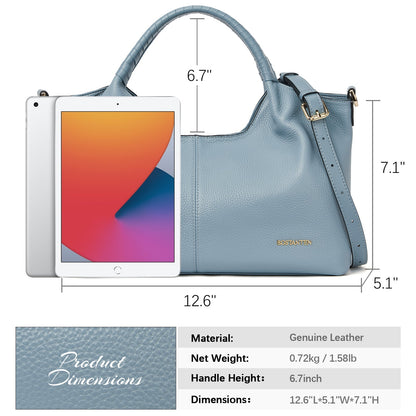 Nevin Genuine Leather Satchel Tote