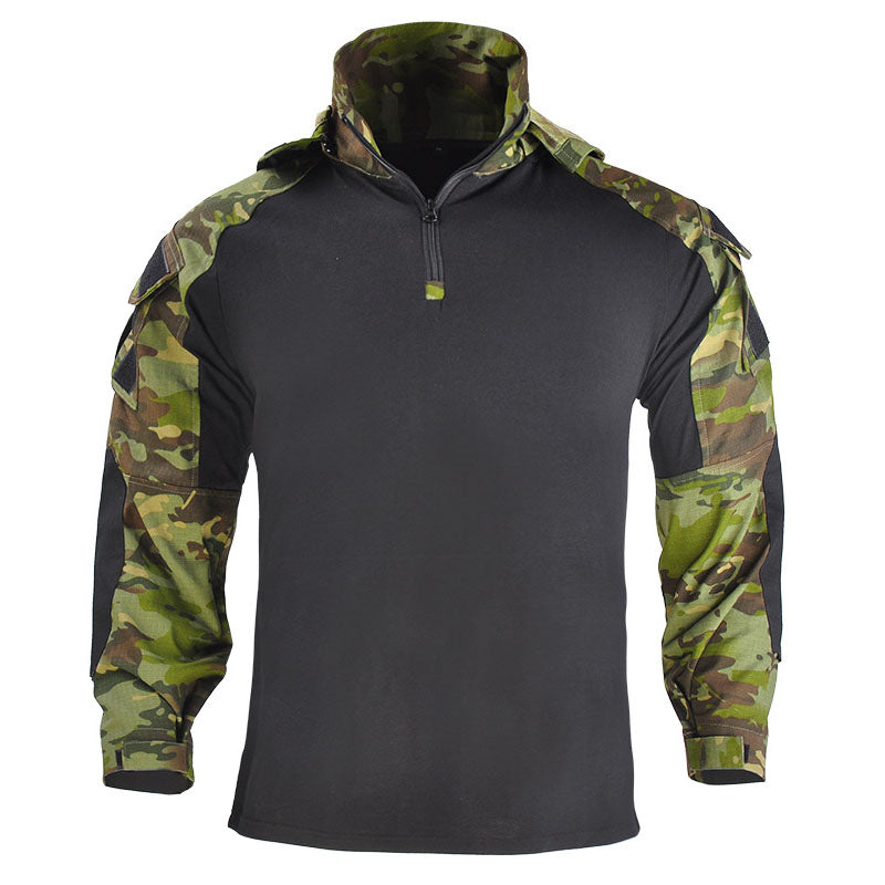 Nexenri Outdoor Cool Hooded Long Sleeve Men's T-shirt