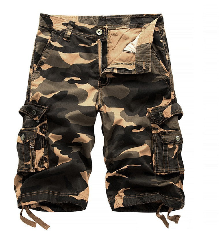Nexenri Men's outdoor camouflage cargo shorts
