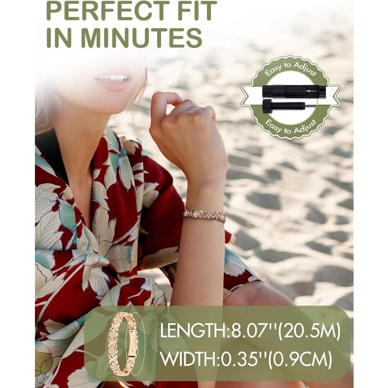 ✨Last Day 49% OFF✨AureParis Magnetic Bracelet - Natural Relief, Timeless Elegance