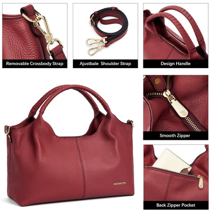 Nevin Genuine Leather Satchel Tote