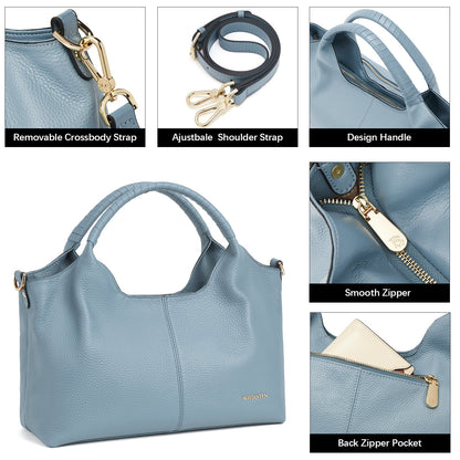 Nevin Genuine Leather Satchel Tote
