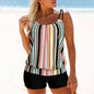 Groovy Sleeveless Print Swimwear