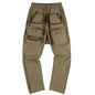 Multi-Pocket Functional Workwear Loose Casual Drawstring Men's Trousers