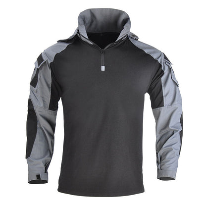 Nexenri Outdoor Cool Hooded Long Sleeve Men's T-shirt
