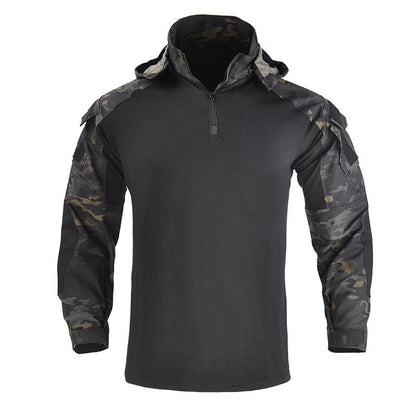 Nexenri Outdoor Cool Hooded Long Sleeve Men's T-shirt