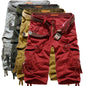Men's Multi Pocket Plain Cargo Shorts