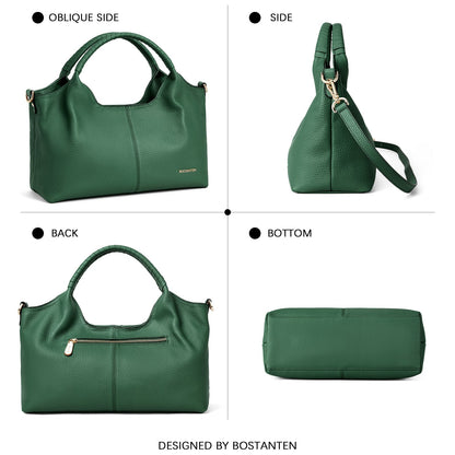 Nevin Genuine Leather Satchel Tote