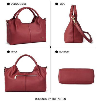 Nevin Genuine Leather Satchel Tote