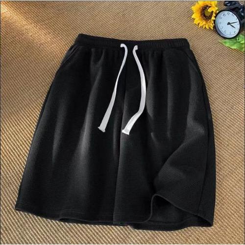 Men's Shorts Summer Street Wear Straight Loose Casual Pants solid color All-Match Thin Sports Five-Point Pants Beach