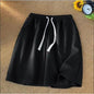 Men's Shorts Summer Street Wear Straight Loose Casual Pants solid color All-Match Thin Sports Five-Point Pants Beach